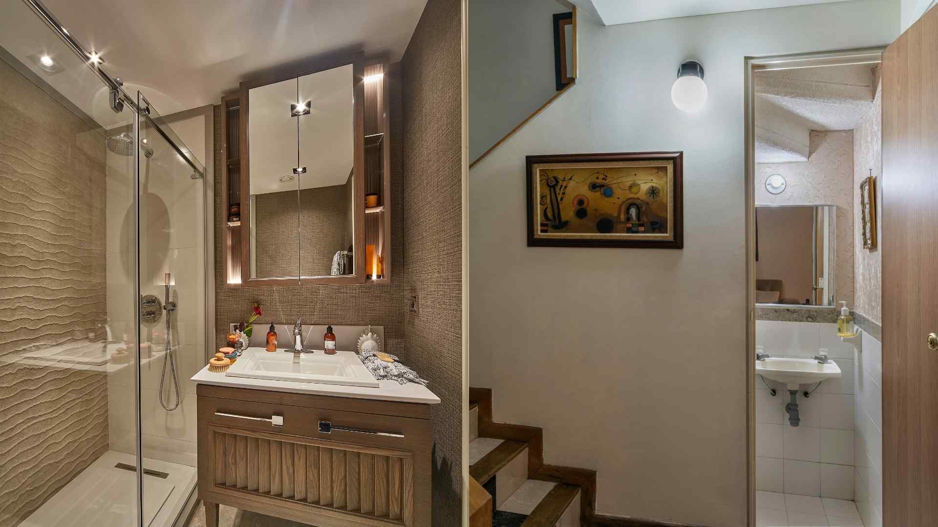 Some bathroom layouts may be inconvenient to use. Graphics: Ha May