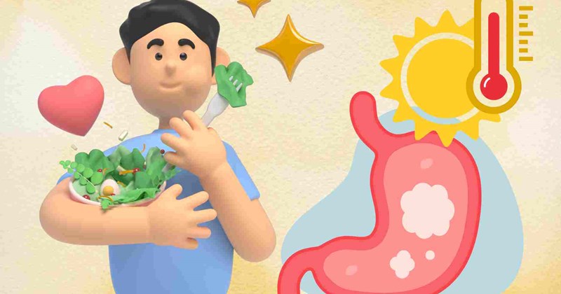 Món ăn nên ưu tiên để tránh đầy hơi trong thời tiết nóng