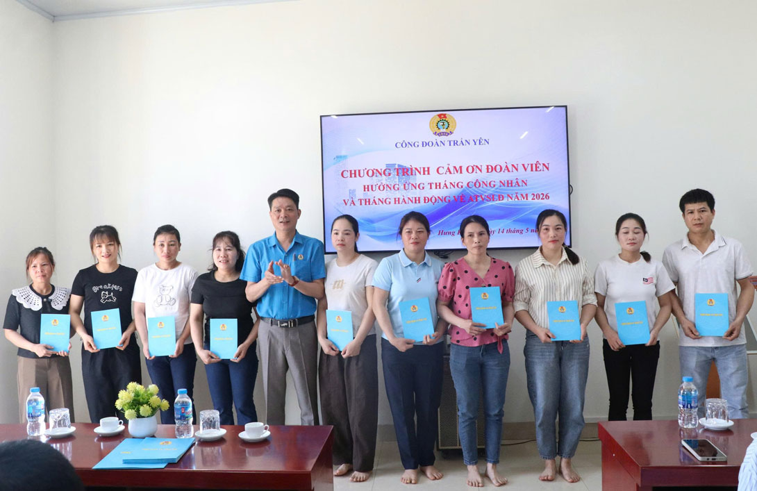 Ấm áp chương trình “Cảm ơn đoàn viên” tại Công ty Yamazaky Việt Nam. Ảnh: Mạnh Hùng