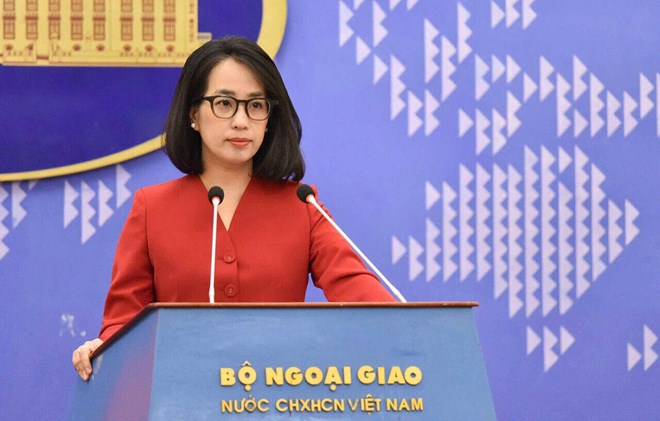 Spokesperson of the Vietnamese Ministry of Foreign Affairs Pham Thu Hang. Photo: Ministry of Foreign Affairs