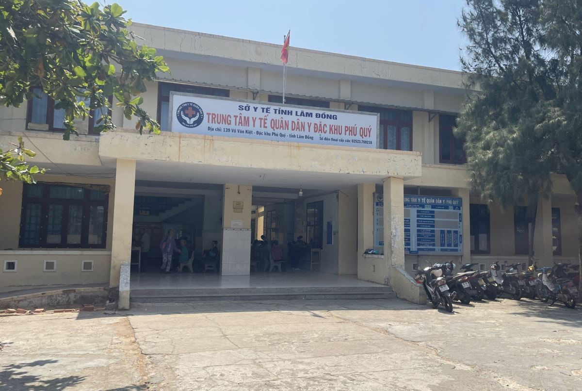 Trung tâm Y tế Quân dân y Đặc khu Phú Quý. Ảnh: Duy Tuấn 