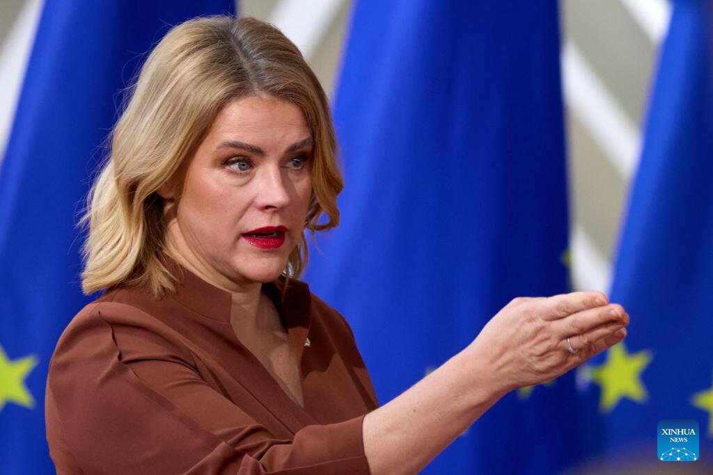 Latvian Prime Minister Evika Silina announced her resignation on May 14. Photo: Xinhua