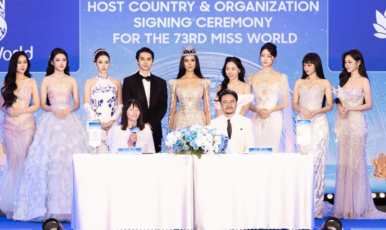 Press conference announcing the Miss World 2026 contest. Photo: Golden Lotus.