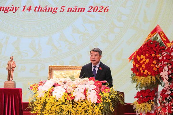Thủ tướng Lê Minh Hưng phát biểu tại Hội nghị. Ảnh: Minh Hùng