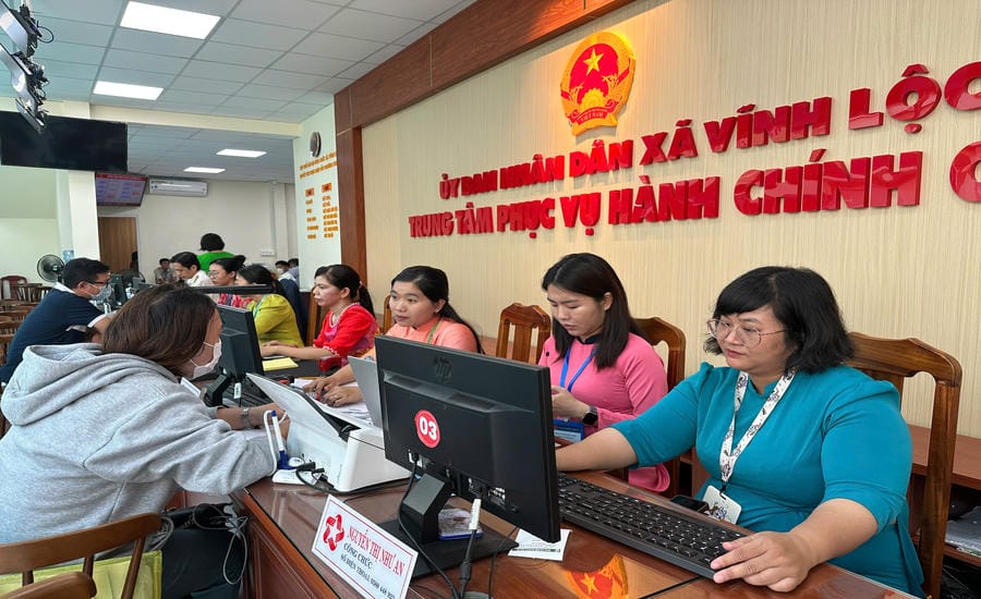 Not working at Vinh Loc Commune Public Administrative Service Center (HCMC). Photo: Minh Tam