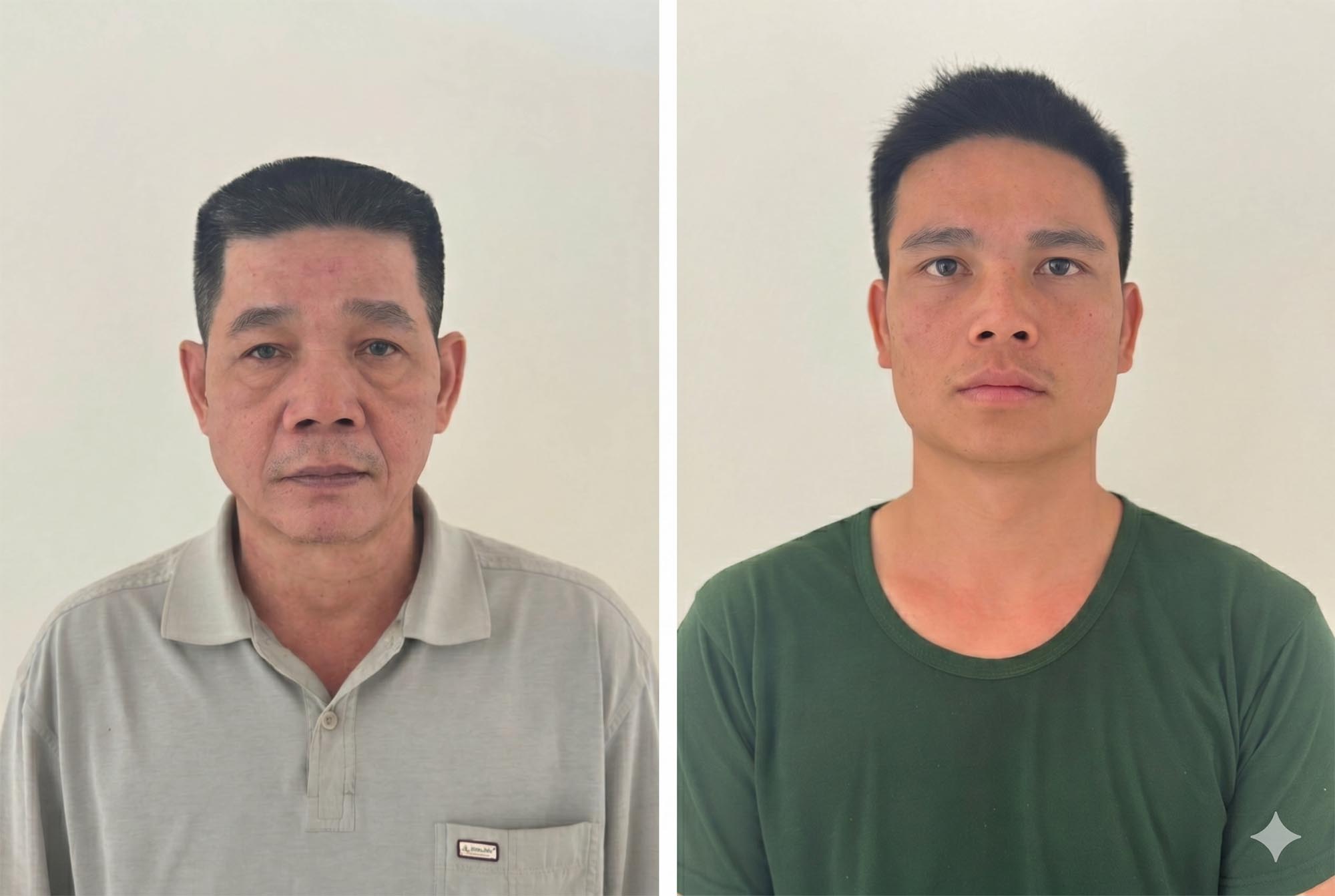 Đối tượng Cao Văn Linh và Lê Đình Quang. Ảnh: Công an TP Hà Nội