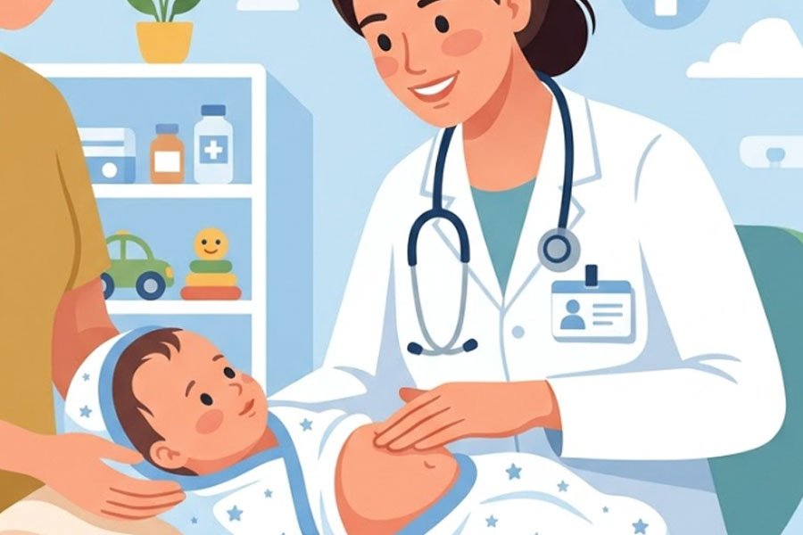 Warning signs of digestive problems in newborns that parents should not ignore. Graphics: Thien Nhan