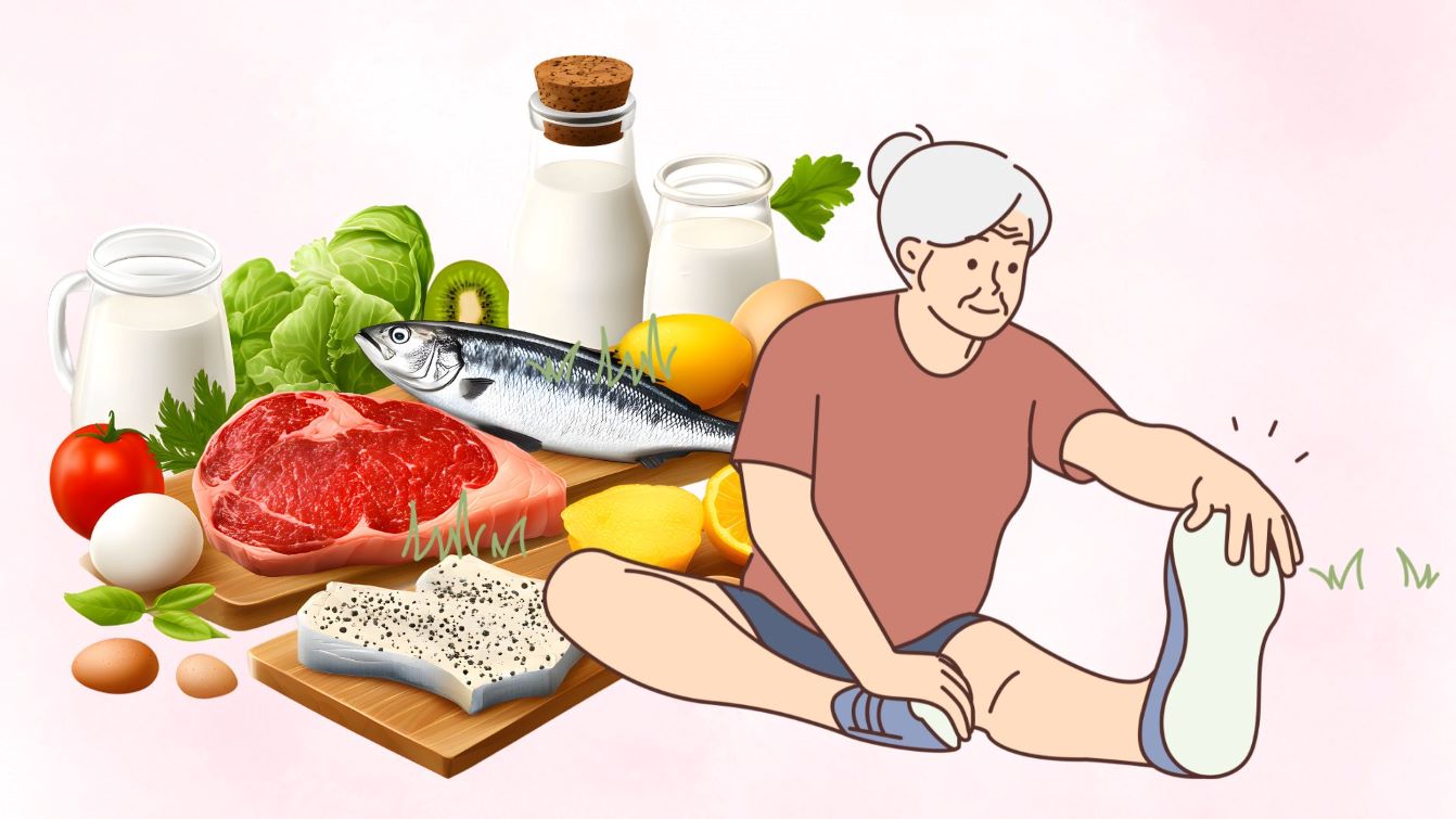 Supplementing enough protein after age 50 helps maintain muscle and supports health. Graphics: Thanh Thanh