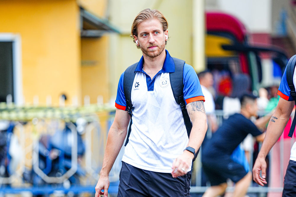 Australian midfielder Stefan Mauk of Hanoi Police Club. Photo: CAHN Club