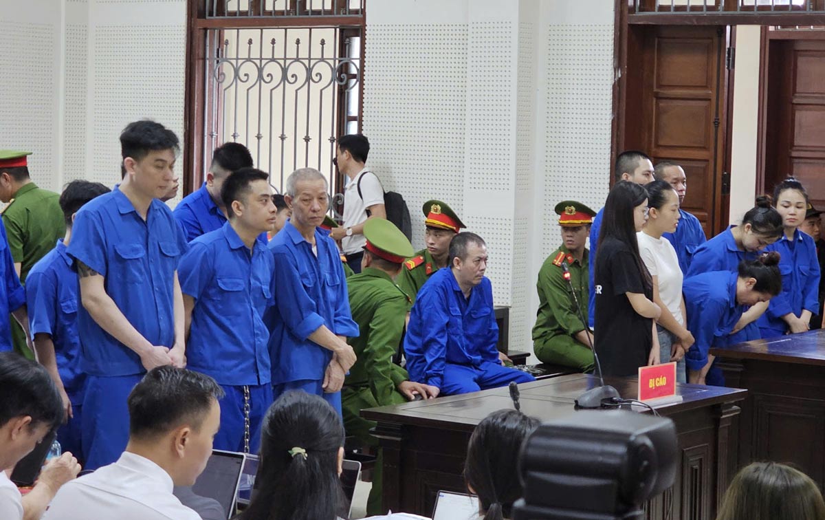 Quang cảnh tại tòa. Ảnh: Đoàn Hưng