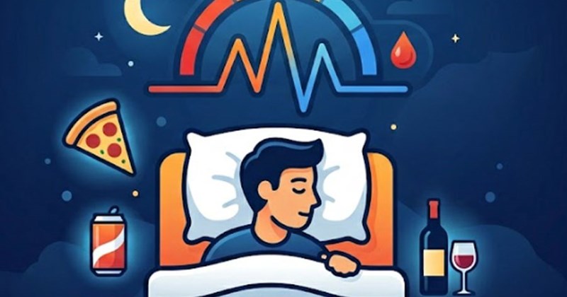 Thói quen buổi tối gây biến động đường huyết khi ngủ