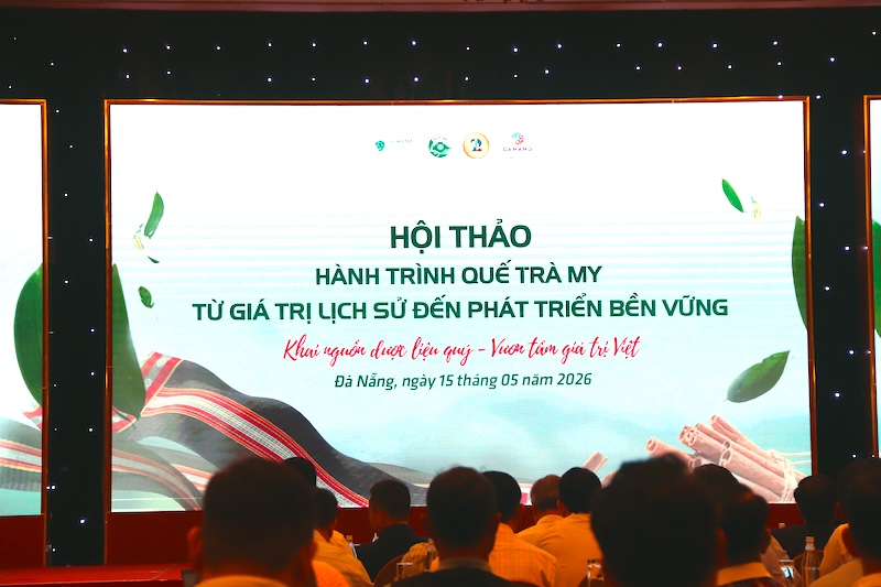 UBND xã Trà Leng phối hợp Trường Đại học Sư phạm - Đại học Đà Nẵng tổ chức Hội thảo “Quế Trà Leng – Hương quế gọi về đại ngàn”. Ảnh: Nguyễn Linh