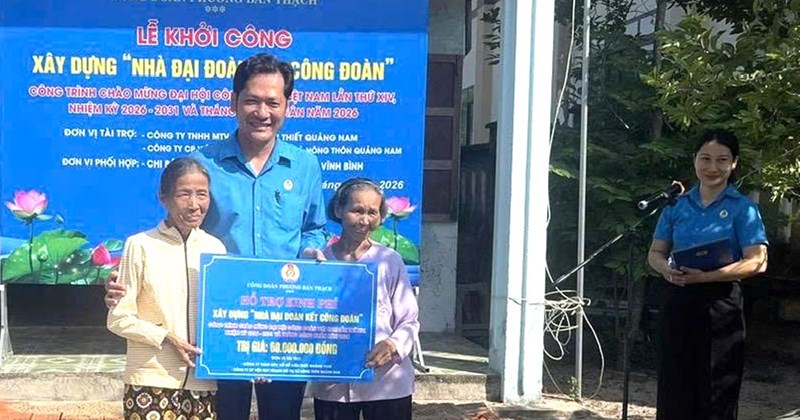 Đà Nẵng: Khởi công xây dựng "Nhà tình nghĩa Công đoàn" tại phường Thạch Thang