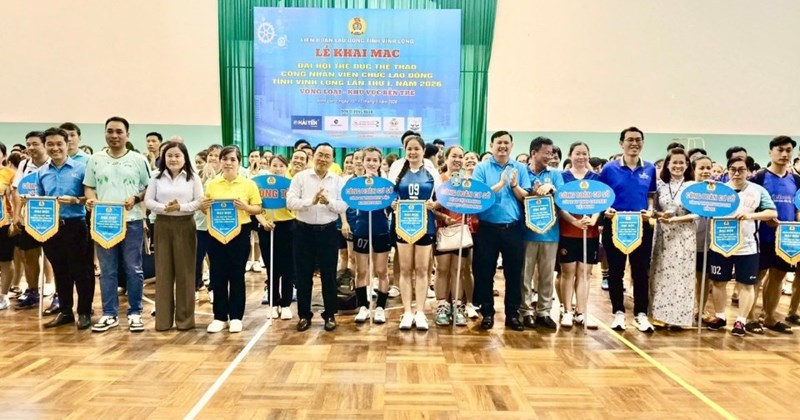 Khai mạc Đại hội Thể thao công nhân Bến Tre với 774 VĐV