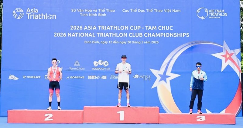 VĐV Việt Nam đoạt 4 HCV tại Cúp Triathlon châu Á 2026