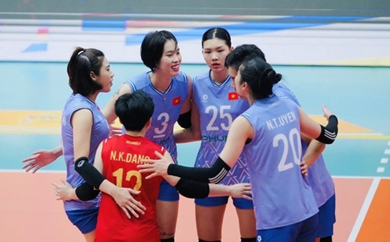 The Vietnamese women's volleyball team has many changes this time. Photo: VFV
