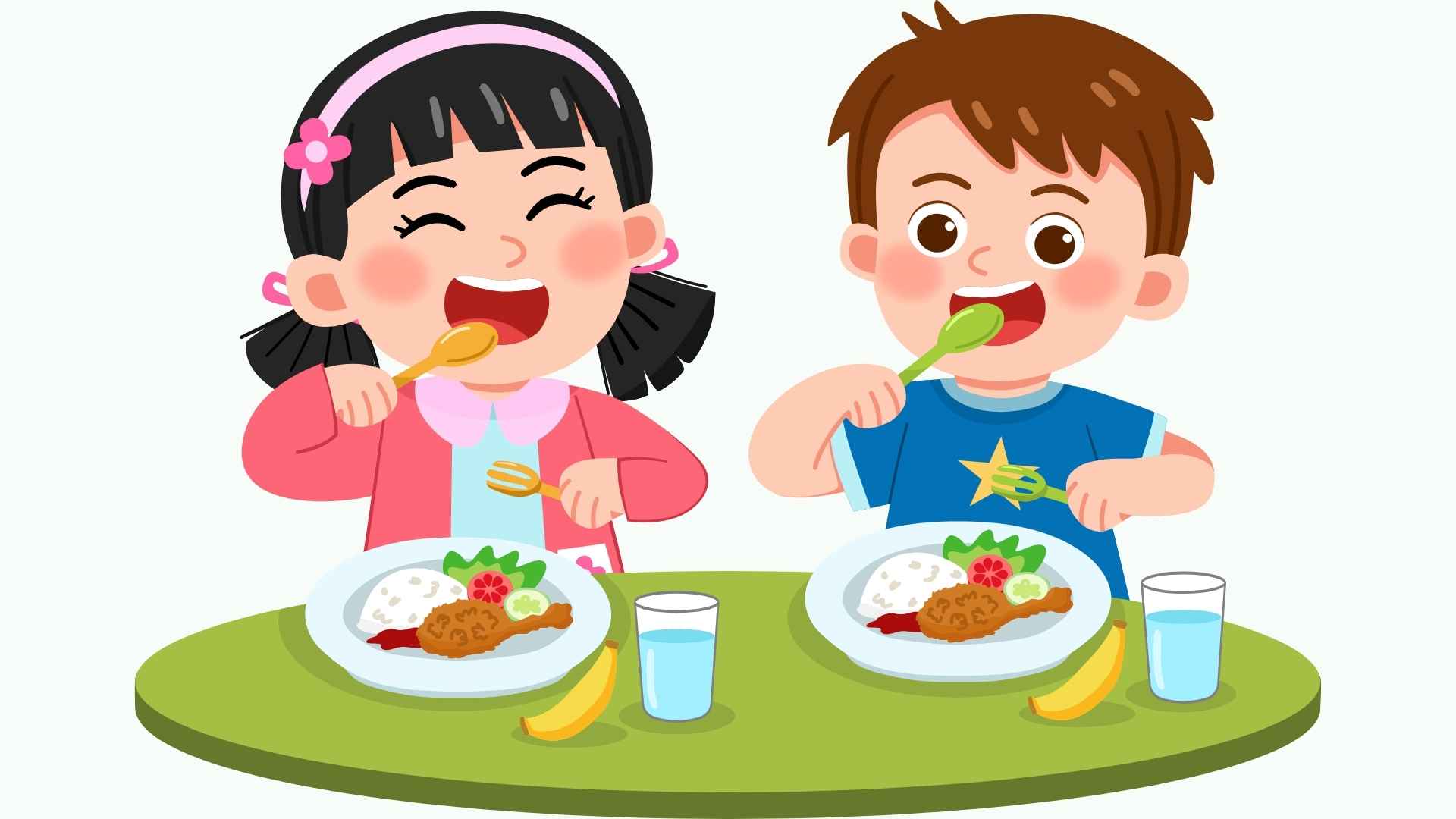 Healthy breakfast helps children stay healthy all day long. Many parents are feeding their children wrongly without knowing it. Graphic photo: Hoang Loc.