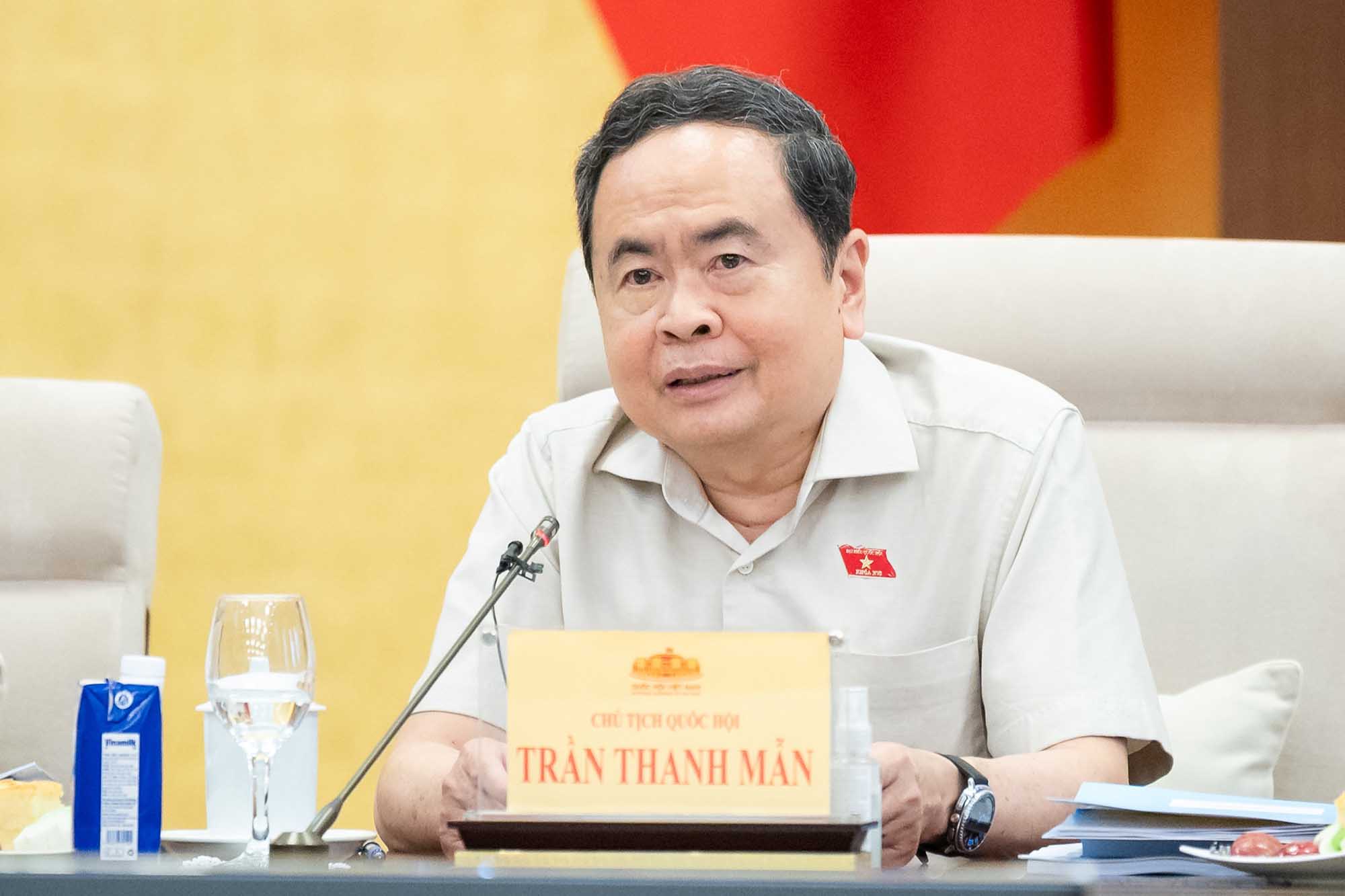 Politburo Member, National Assembly Chairman Tran Thanh Man has signed and promulgated many resolutions of the National Assembly Standing Committee approving many personnel at the Committee for Culture and Social Affairs. Photo: Pham Thang.