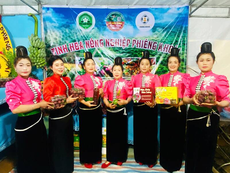 Khai mạc Ngày hội Mận Phiêng Khoài với chủ đề “Mận hậu Phiêng Khoài - Hương vị vùng biên”. Ảnh: Trường Sơn
