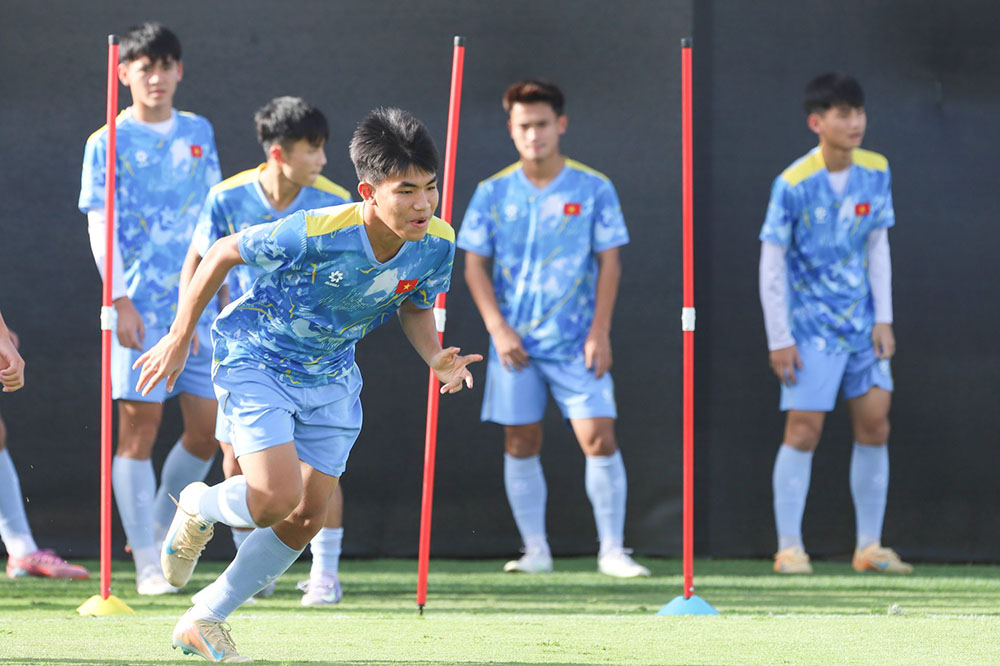 U17 Việt Nam hướng tới mục tiêu tiếp tục tạo bất ngờ tại U17 châu Á 2026. Ảnh: VFF