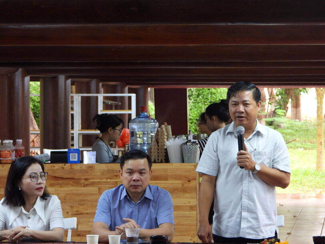 Ủy viên Trung ương Đảng, Bí thư Tỉnh ủy Đắk Lắk Lương Nguyễn Minh Triết phát biểu. Ảnh: Bảo Trung
