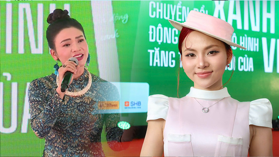 People's Artist Pham Phuong Thao and singer Ngo Lan Huong spread green lifestyle through music
