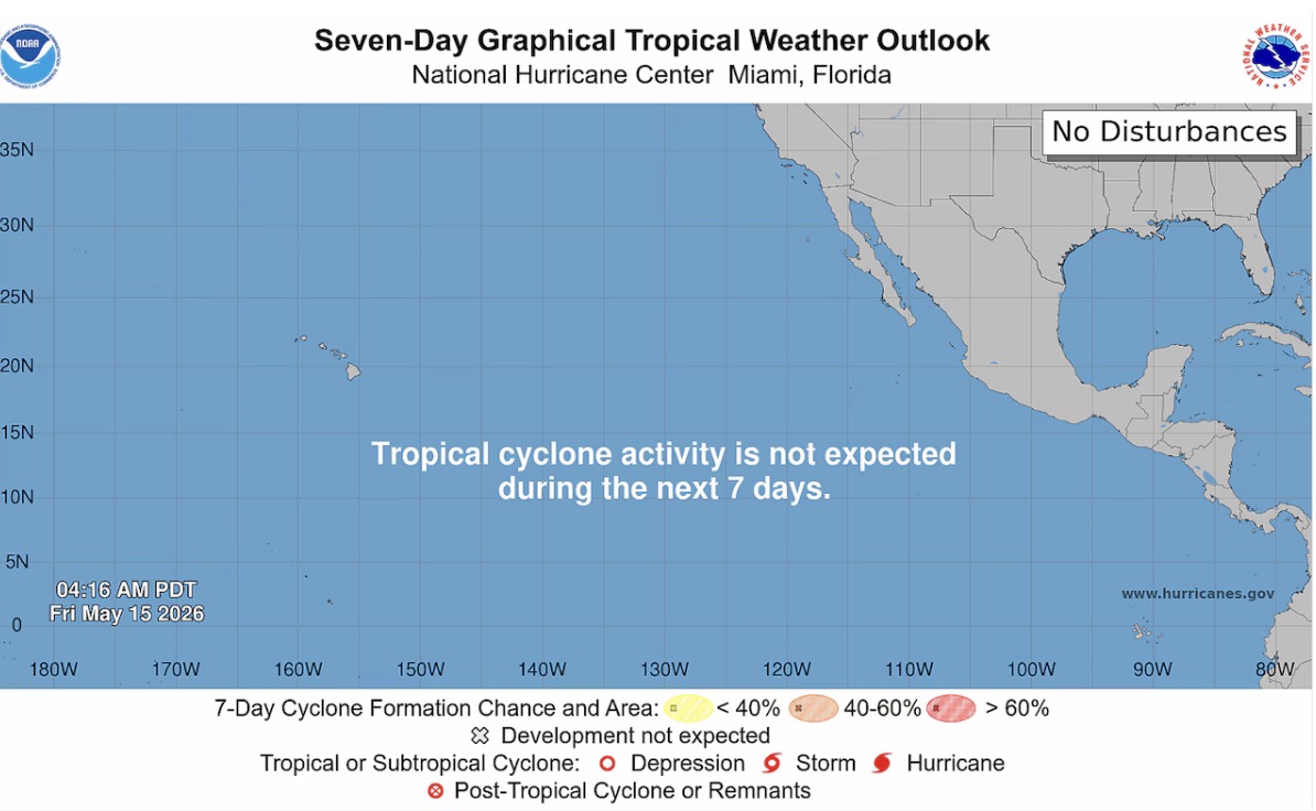 The storm season in the eastern Pacific begins on May 15 in the context of El Nino approaching. Photo: NOAA