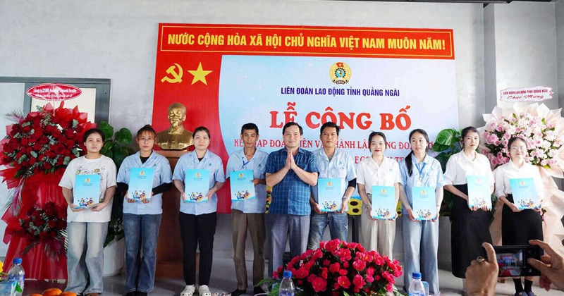 Thành lập Công đoàn cơ sở tại Công ty TNHH Amazing Ecotech Textile