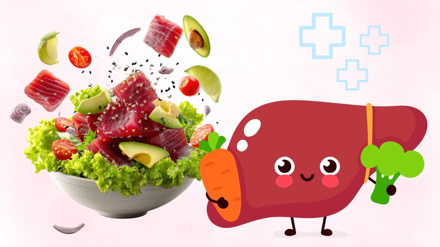 Una dieta saludable ayuda a apoyar la actividad del hígado y limita la acumulación de grasa. Gráfico: Thanh Thanh