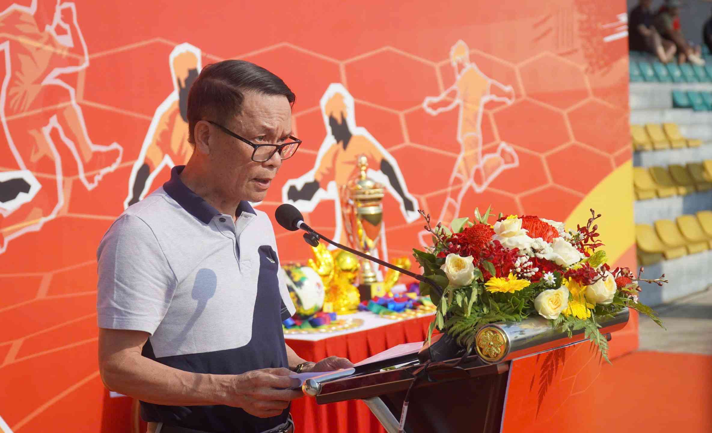 Ông Nguyễn Đức Lợi, nguyên Uỷ viên Trung ương Đảng, Phó Chủ tịch Thường trực Hội Nhà báo Việt Nam phát biểu tại buổi lễ. Ảnh: Minh Vũ