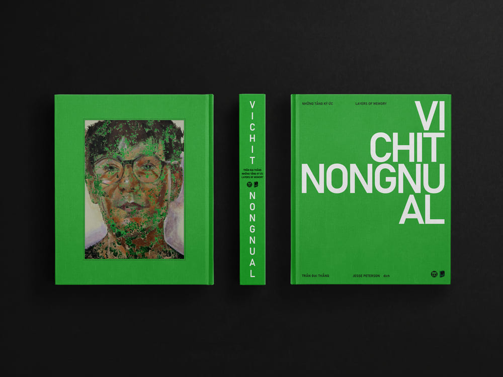 The exhibition "Layers of Memories" is a dialogue between artist Vichit Nongnual. Photo: Character provided