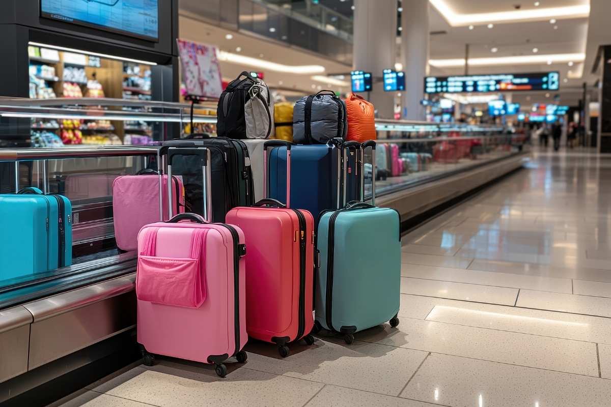 Choosing colorful suitcases will help people pay attention and recognize them quickly at the airport. Photo: Adobe Stock
