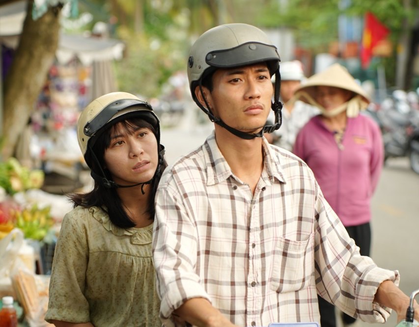 Avin Lu co-starred with Tin Nguyen in the movie Ma Xo. Photo: Film crew.