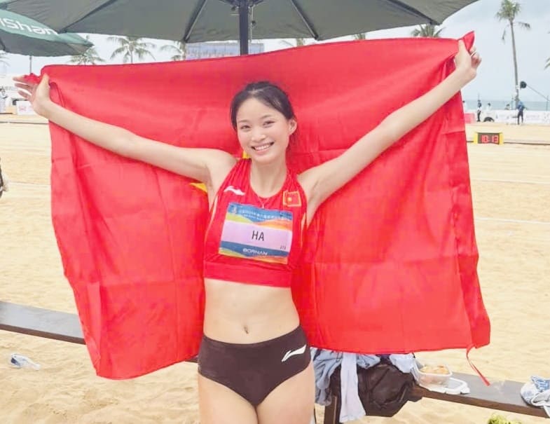 Hà Thị Thúy Hằng est le visage participant au Championnat d'Asie d'athlétisme 2026 pour les épreuves de danse. Photo: Mạnh Hiếu