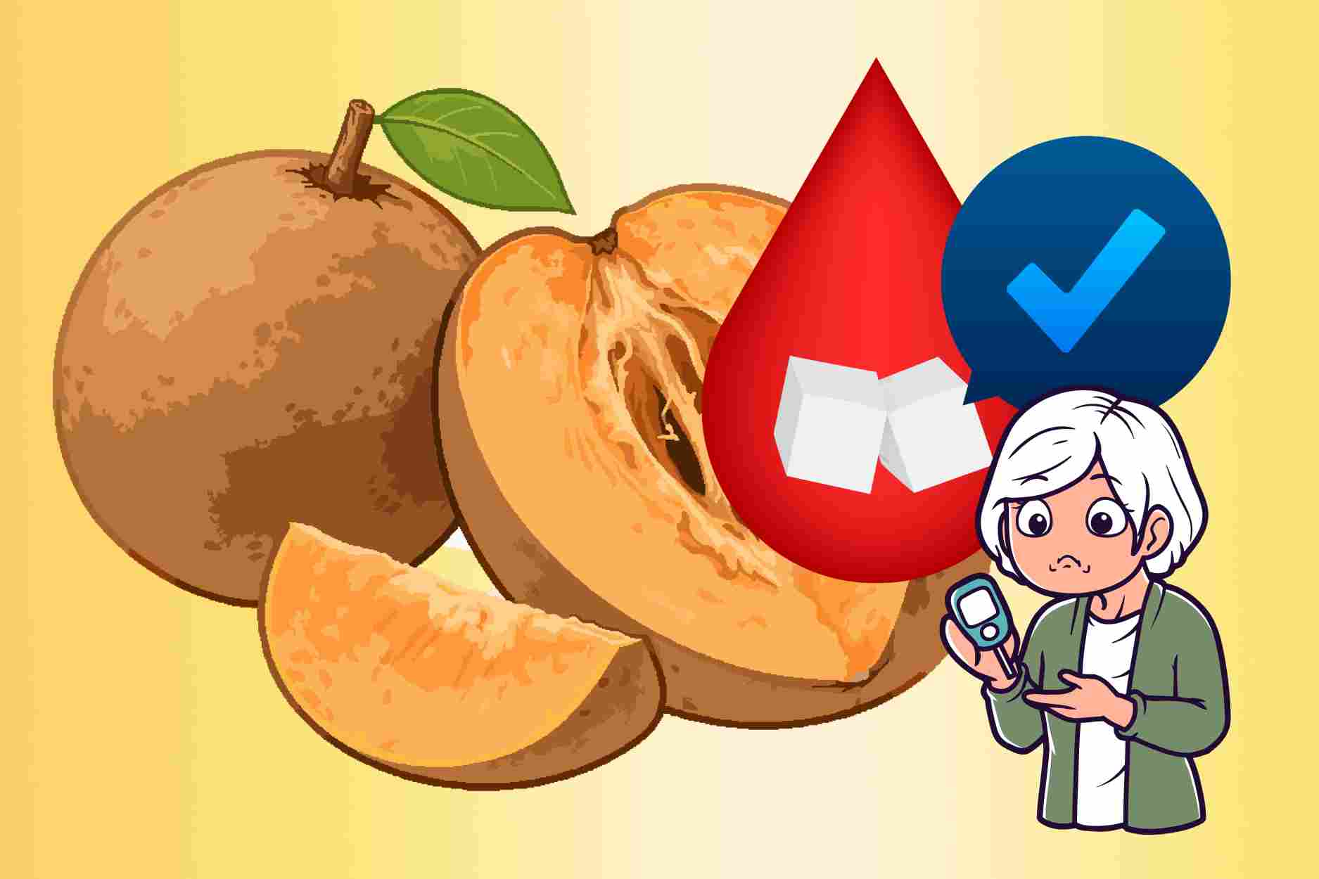 How to eat sapodilla safely for middle-aged people with high blood sugar
