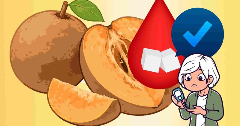 Cách ăn hồng xiêm an toàn cho người trung niên mắc tiểu đường