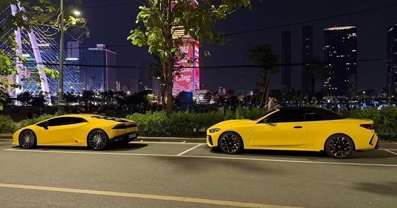 Lamborghini Huracan và BMW 430i nổi bật trên đường phố TP.HCM