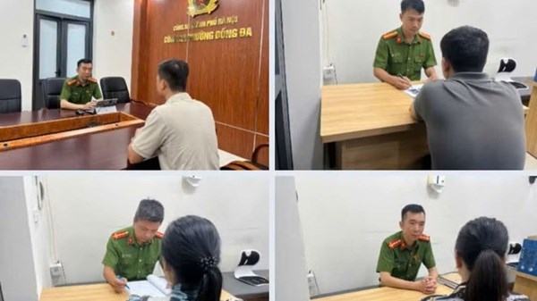 Công an Hà Nội i khởi tố vụ tài xế Lexus đạp cô gái trên phố Hoàng Cầu. Ảnh: CAHN