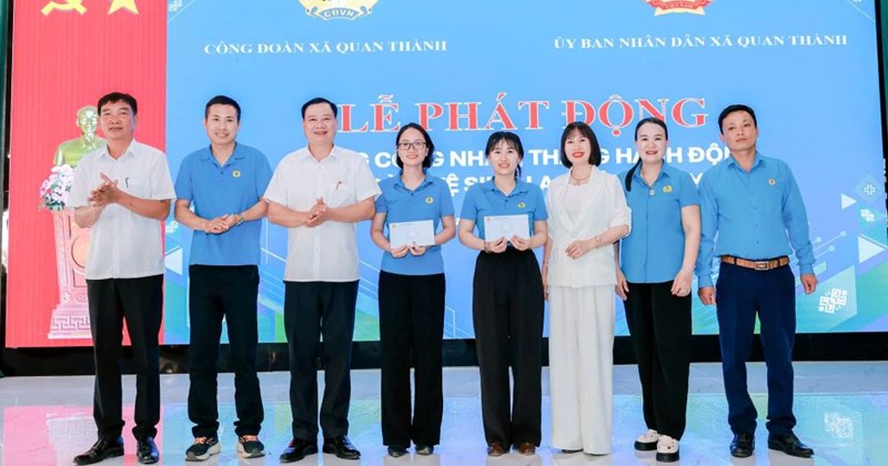 Công đoàn xã Quan Thanh phát động Tháng Công nhân 2026
