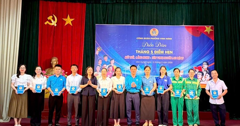Diễn đàn "May Rendezvous" kết nối công nhân, người lao động phường Vĩnh Hưng