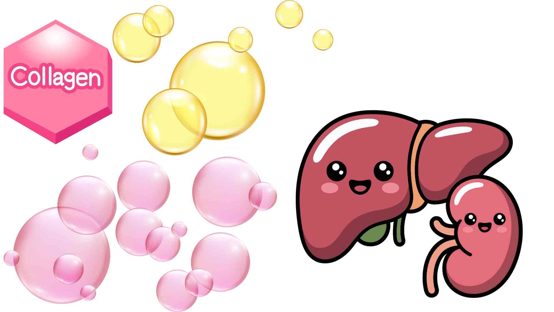 Abusing collagen for beauty can put pressure on the liver and kidneys. Graphics: Ha May