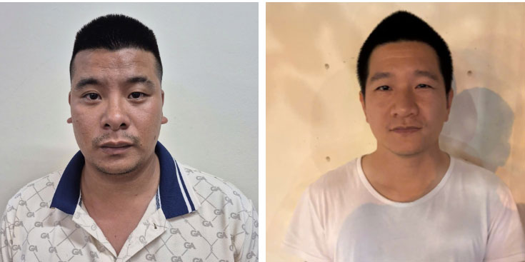Các đối tượng bị khởi tố do xâm phạm quyền tác giả, quyền liên quan. Ảnh: Bộ Công an