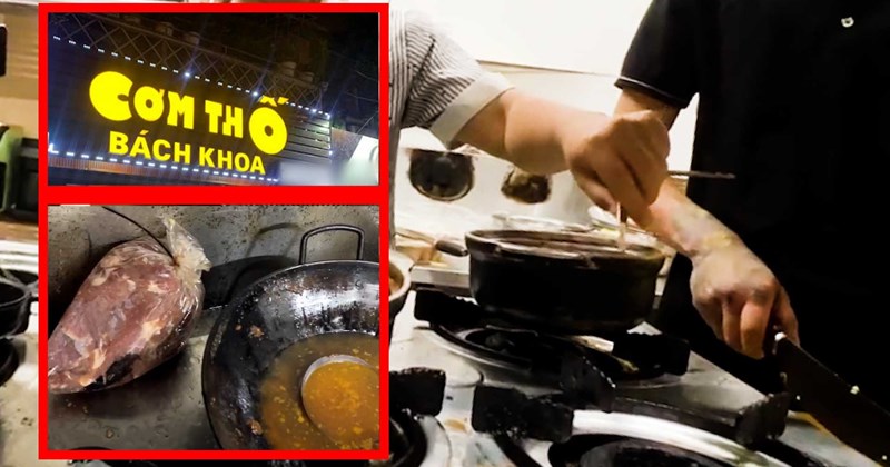 Chủ quán bún tấm dùng chìa khóa xe vớt vật thể lạ trong nồi