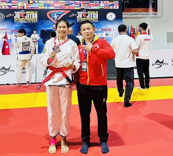 Vietnamese jujitsu fighters compete effectively at the 2026 world jujitsu contact tournament. Photo: Bui Tien