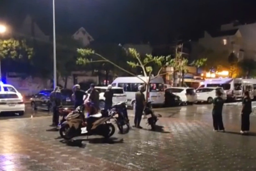 The scene where a young man died in Vung Tau. Photo: NDCC