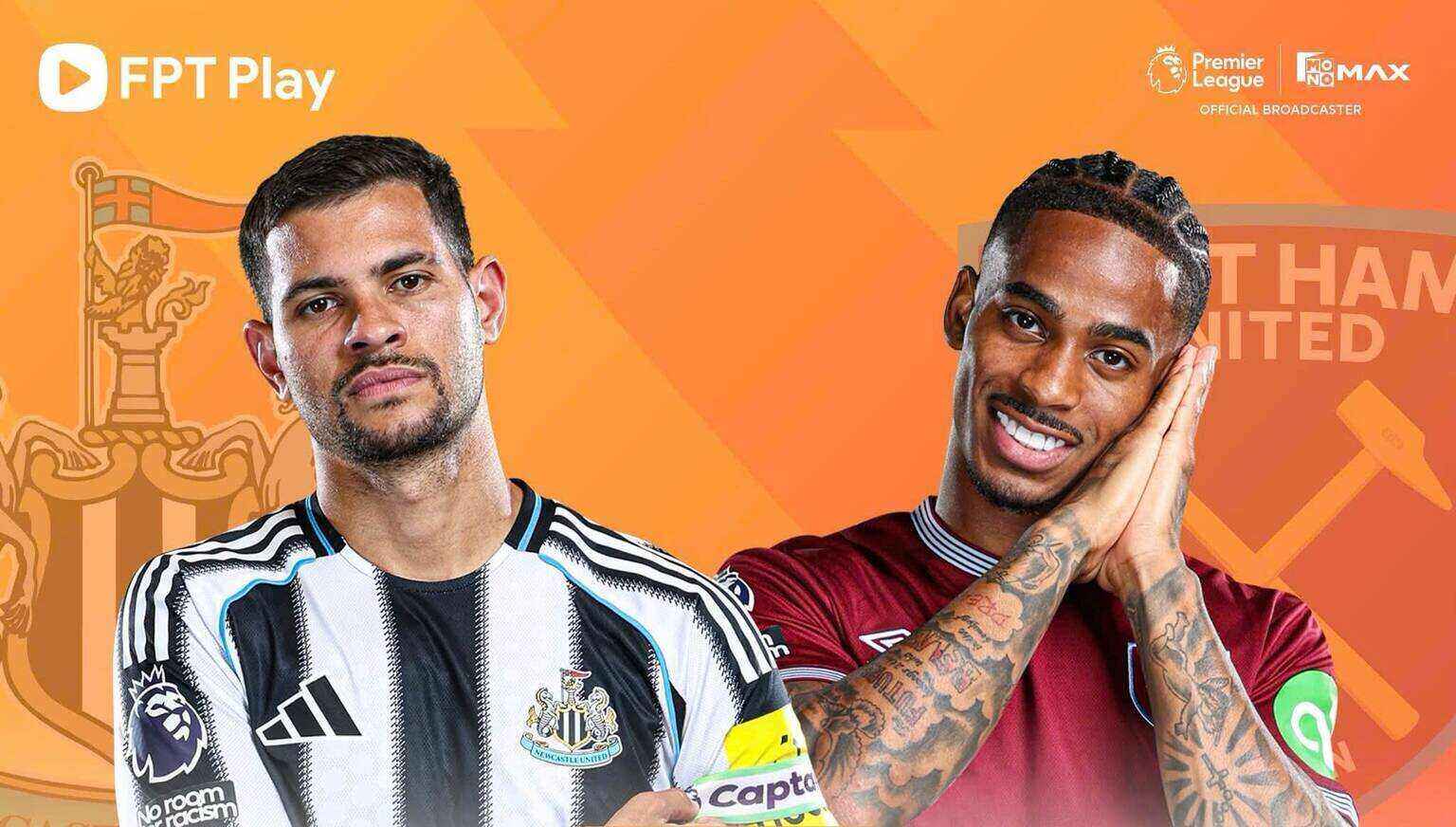 Football commentary Newcastle United vs West Ham in the Premier League.  Photo: FPT Play