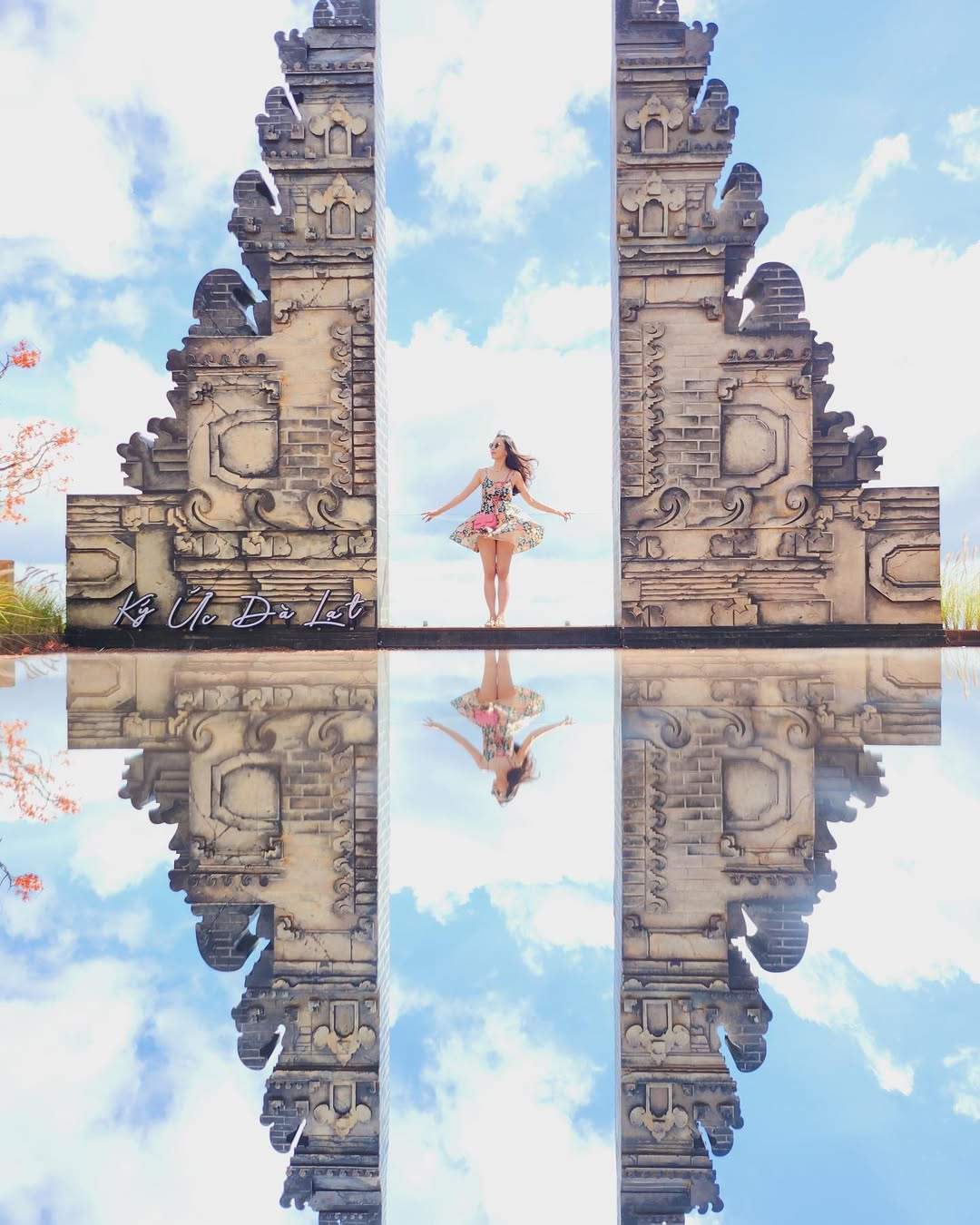 Cổng trời Bali ở Đà Lạt khiến du khách ngỡ ngàng vì giống phiên bản gốc. Ảnh: Instagram/silvermiii