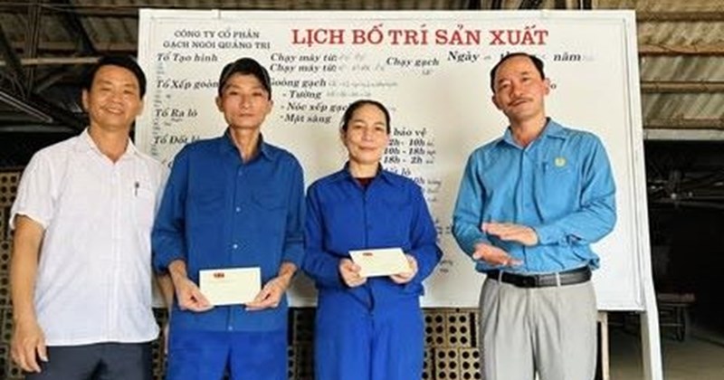 Quảng Trị: Liên đoàn Lao động hỗ trợ đoàn viên khó khăn