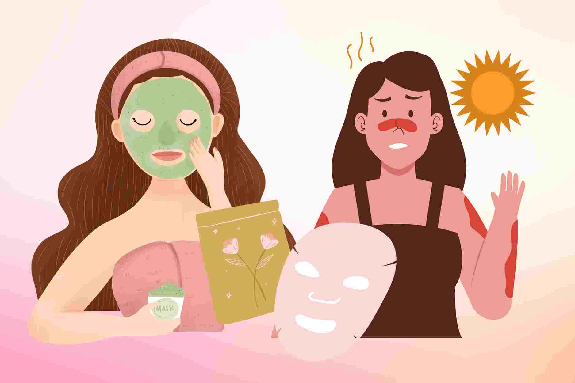 Después de aplicar la mascarilla blanqueadora, ¿qué hacer para que la piel no se queme con el sol