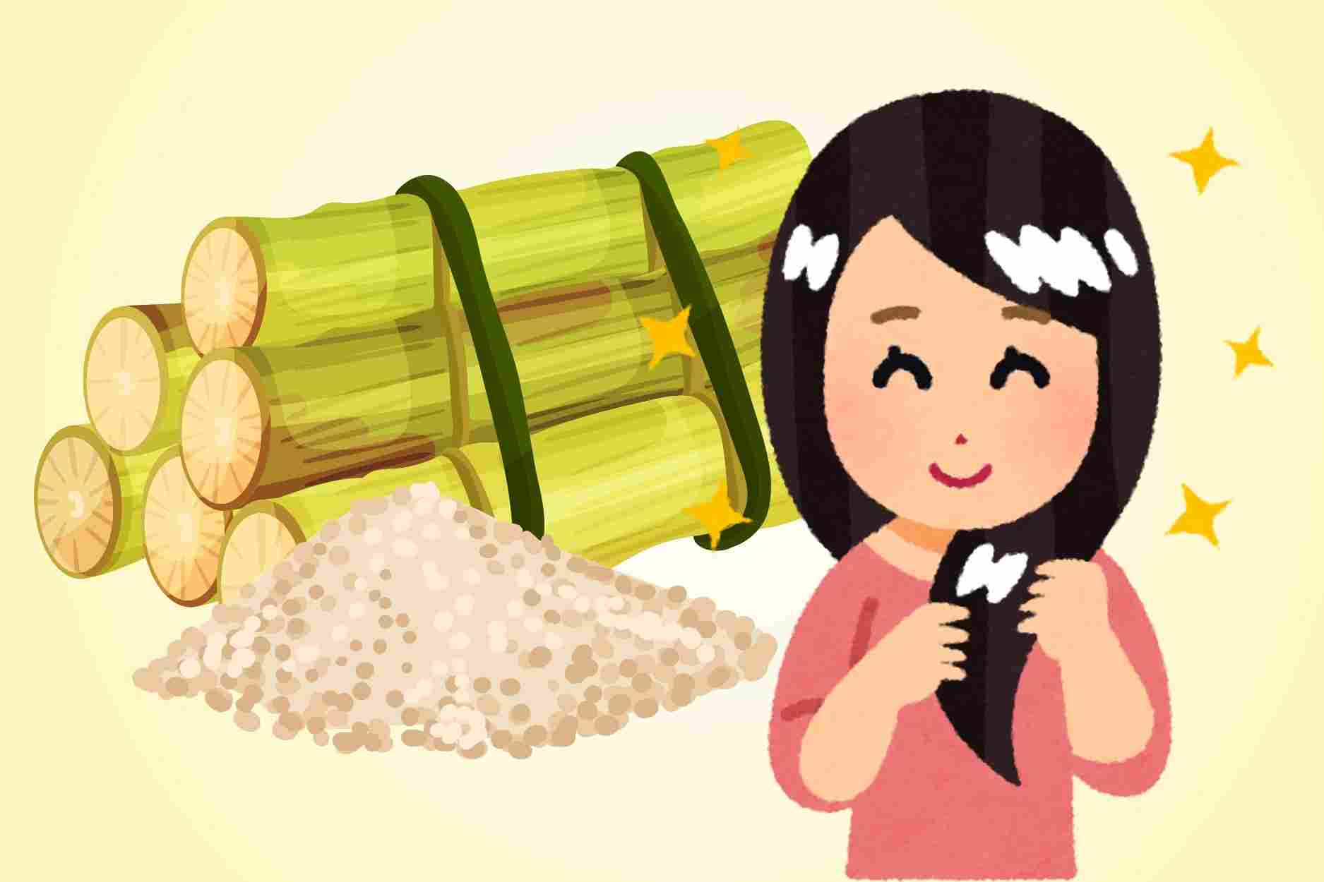 Beneficios del azúcar de caña en bruto para el cabello